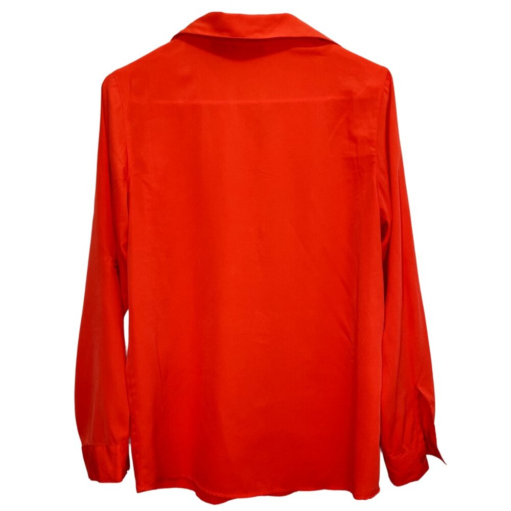 Women Orange Shirt Size M - Picture 5 of 6